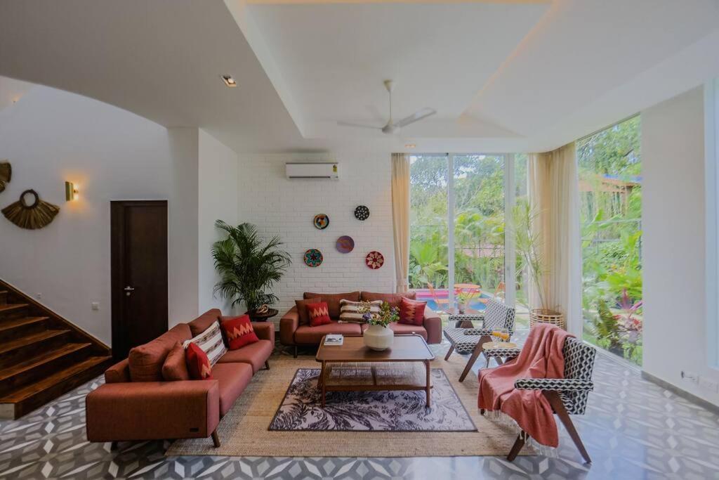 Presidential Luxury Villa Anjuna With Pvt Pool & Bathtub, Most Prime Location エクステリア 写真